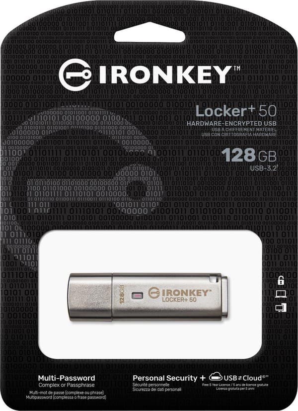 IronKey Locker+ 50 - 128GB Säkert USB-minne