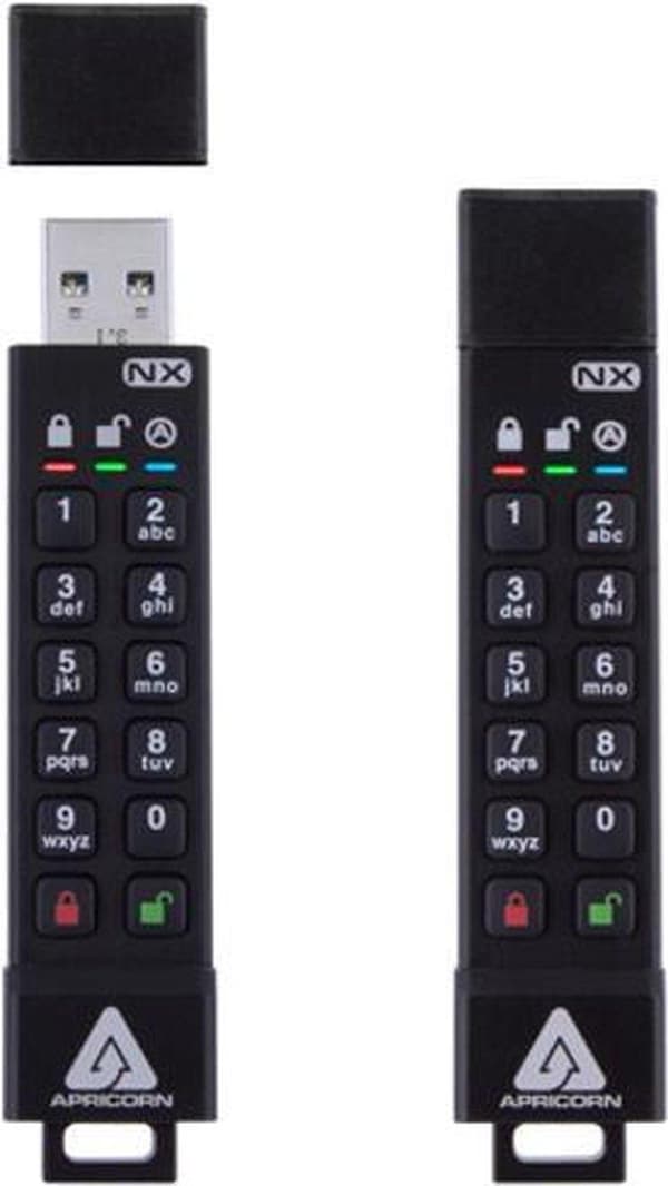 Apricorn Aegis Secure Key 3NX USB-minne 16 GB USB Typ-A 3.2 Gen 1 (3.1 Gen 1) Svart