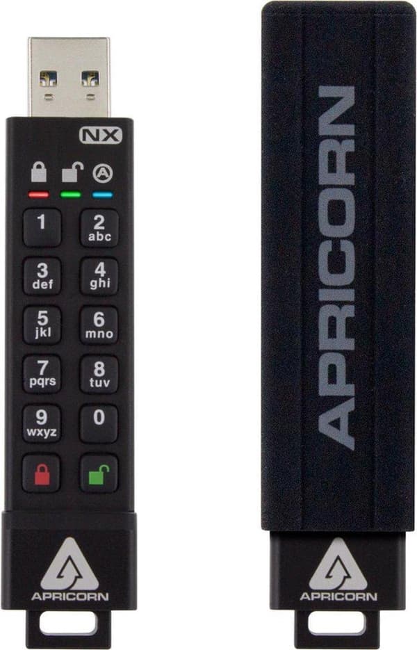Apricorn Aegis Secure Key 3NX USB-minne 16 GB USB Typ-A 3.2 Gen 1 (3.1 Gen 1) Svart