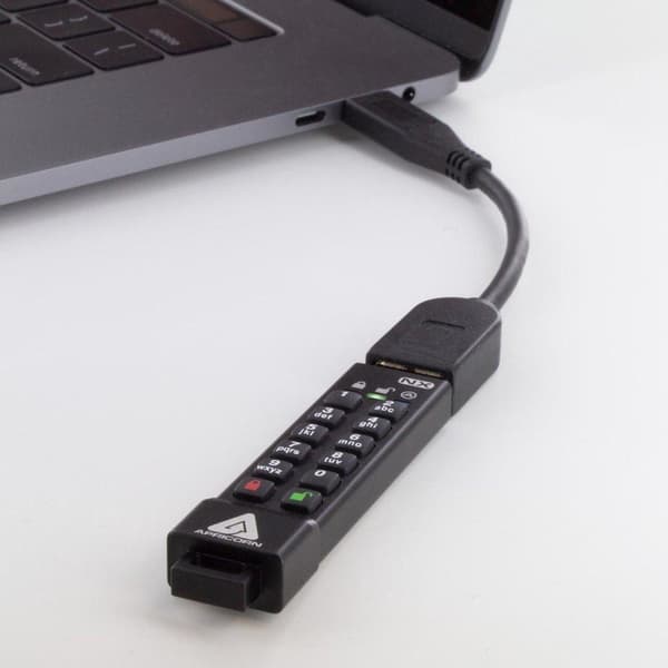 Apricorn Aegis Secure Key 3NX USB-minne 16 GB USB Typ-A 3.2 Gen 1 (3.1 Gen 1) Svart