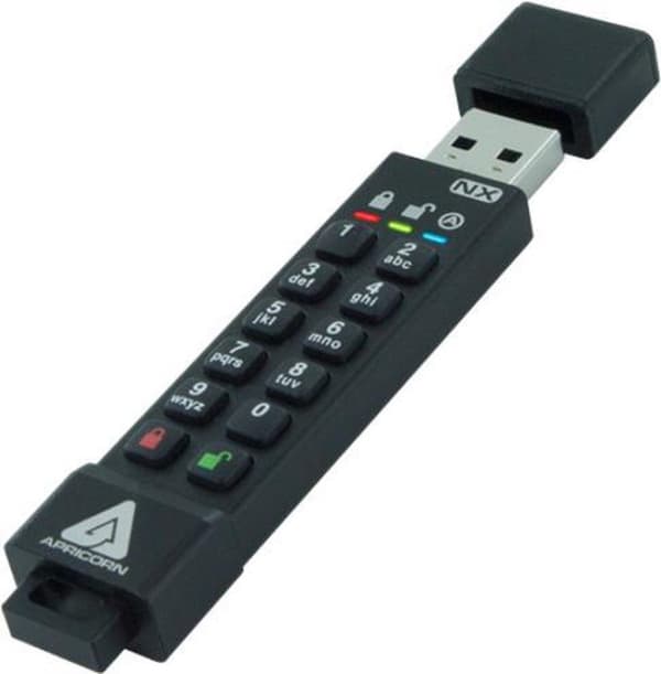 Apricorn Aegis Secure Key 3NX USB-minne 16 GB USB Typ-A 3.2 Gen 1 (3.1 Gen 1) Svart