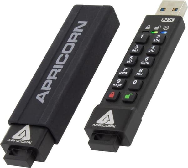Apricorn Aegis Secure Key 3NX USB-minne 16 GB USB Typ-A 3.2 Gen 1 (3.1 Gen 1) Svart