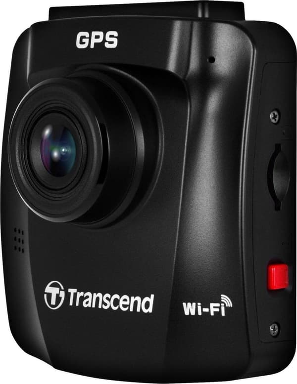 Transcend DrivePro 250 Dashcam med GPS Horisontell betraktningsvinkel (max.): 140° 12 V, 24 V WiFi, batteri
