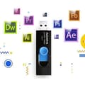 Miniatyrbild 4 av 4: ADATA UV320 USB 3.1 128 GB Quick Slide Capless Flash Drive Black