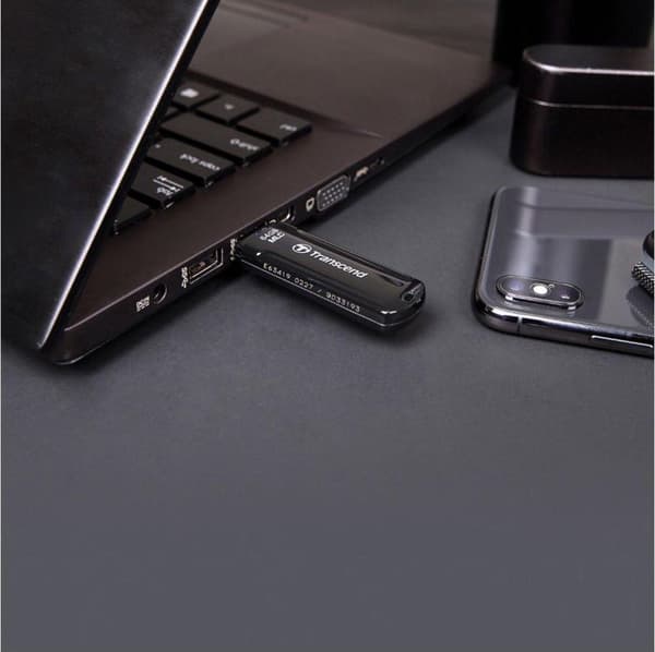 Transcend JetFlash 750, 64GB 64GB USB 3.0 Svart USB-minne