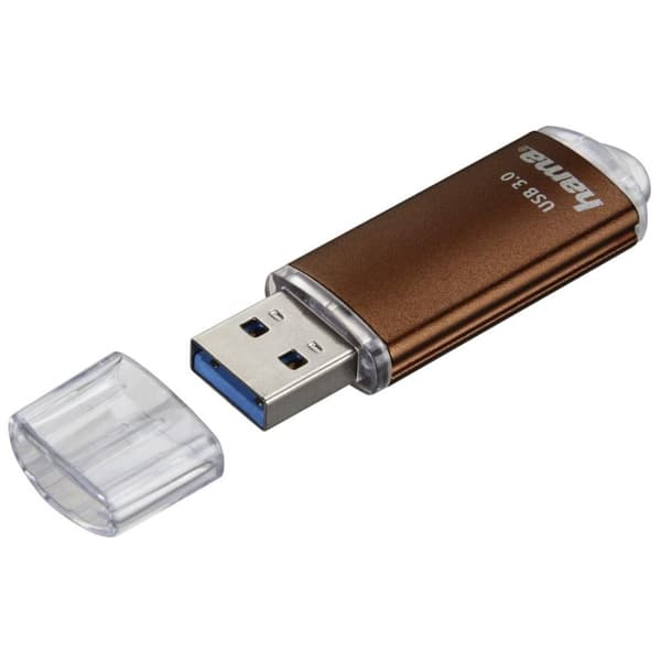 Hama 256GB USB stick USB 3.0 datastick (90 MB/s dataoverførsel, USB stick med øje til fastgørelse til nøglering, memory stick, memory stick med forseg