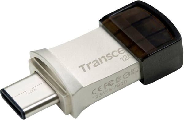 Transcend JetFlash 890 USB-minne smartphone/surfplatta Silver 128 GB USB 3.2 Gen 2 (USB 3.1), USB-C