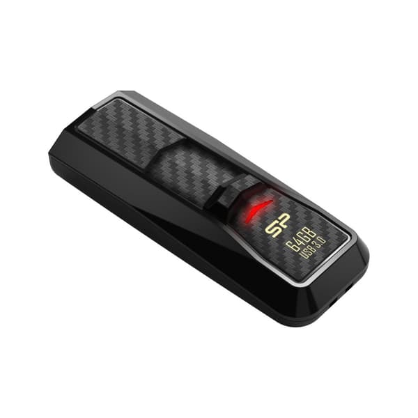 Silicon Power 64GB Blaze B50 USB 3.1 superspeed flashdrev Sort