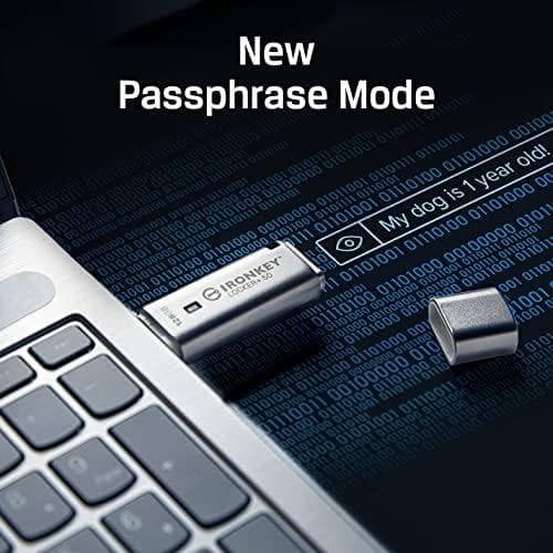 Kingston IronKey Locker+ 50 - USB-flashdrev - krypteret - 32GB - USB 3.2 Gen 1 (IKLP50/32GB)