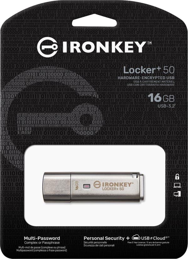 IronKey Locker+ 50 - 16GB Sikkert USB-flashdrev