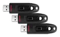 Miniatyrbild 1 av 3: SanDisk Ultra - USB-minne - 64GB - USB 3.0 (paket med 3)