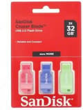 Miniatyrbillede 3 af 5: SanDisk Cruzer Blade 32GB 3-pak
