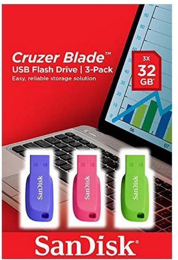 SanDisk Cruzer Blade 32GB 3-pak