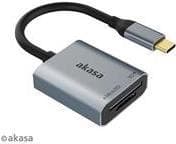 USB 3.2 Gen1 Type-C dobbeltkort - sølv (AK-CR-10BK)