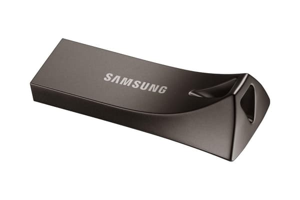 Samsung BAR Plus MUF-128BE4 - USB-minne - 128 GB - USB 3.1 Gen 1 - titangrå