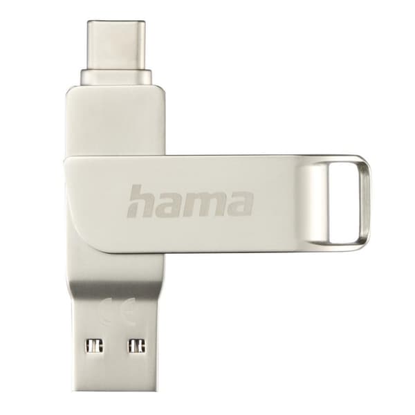Hama C-Rotate Pro USB-tikku 64 Gt USB Type-A / USB Type-C 3.2 Gen 1 (3.1 Gen 1) hopea (00182490)