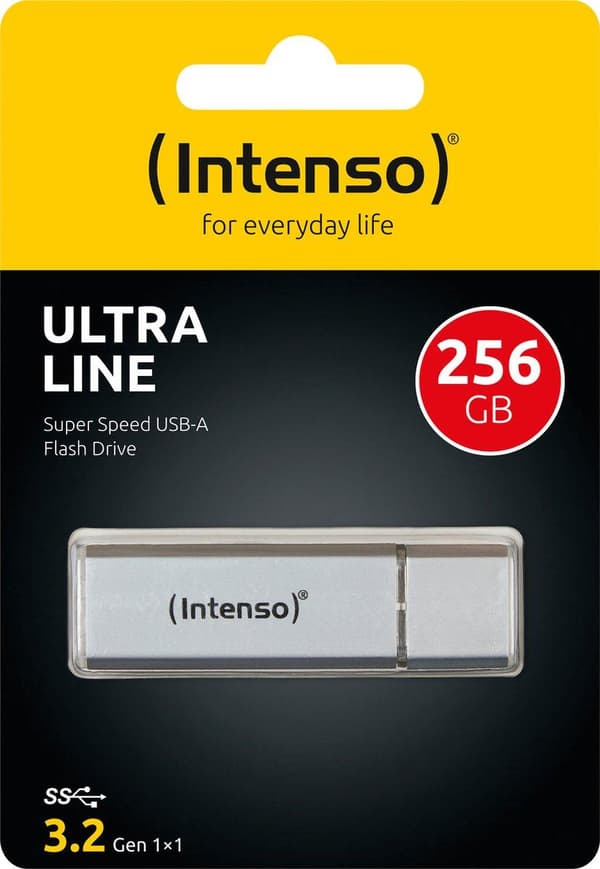 Intenso Ultra Line USB-minne 256 GB USB 3.2 Gen 1 (USB 3.0) Silver 3531492