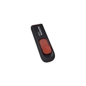 ADATA Classic Series C008 - USB-minne - 64 GB - USB 2.0 - svart, röd Svart, Röd