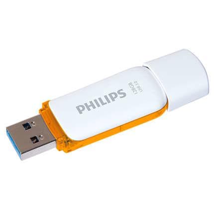Philips SNOW USB-minne 128 GB USB 3.2 Gen 1 (USB 3.0) Brun FM12FD75B/00 Orange, Vit