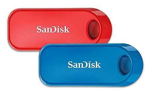 SanDisk Cruzer Snap - USB-flashdrev - 32 GB - USB 2.0 (pakke med 2)