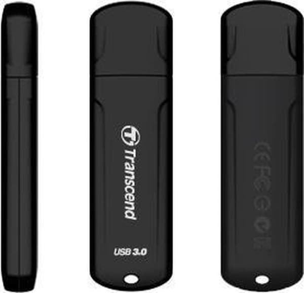 Transcend JetFlash 750, 16GB 16GB USB 3.0 sort USB-flashdrev