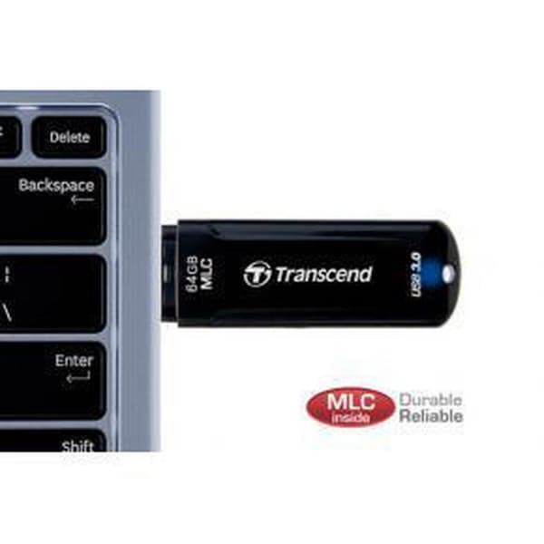 Transcend JetFlash 750, 16GB 16GB USB 3.0 sort USB-flashdrev