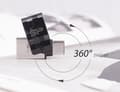 Miniatyrbillede 8 af 10: Silicon Power C31 Dual USB USB-A / USB-C USB stick - 64GB - Sort