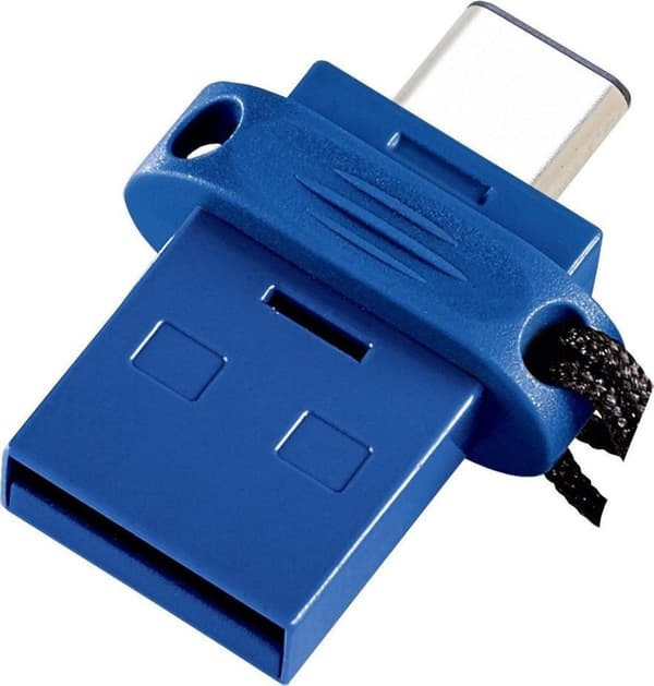 Verbatim Dual - USB-Stick 3.0 64 GB - USB-C / USB-A - Blå