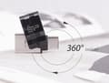 Miniatyrbillede 6 af 8: Silicon Power C31 Dual USB USB-A / USB-C USB stick 16GB - Sort
