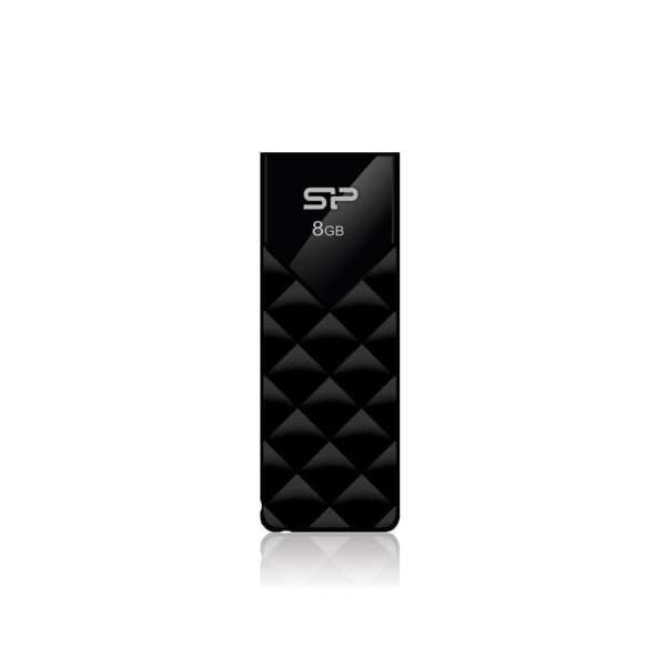 SILICON POWER Ultima U03 - USB-flashdrev - 8GB - USB 2.0 - Mystery Black
