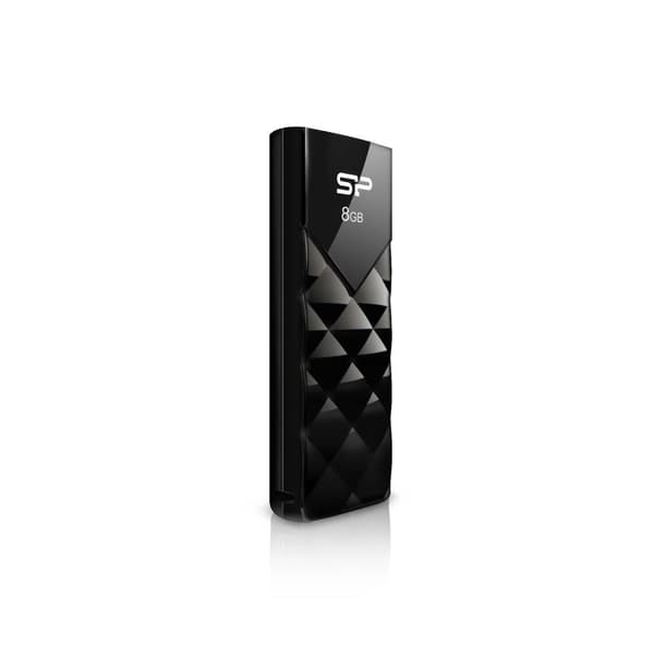 SILICON POWER Ultima U03 - USB-flashdrev - 8GB - USB 2.0 - Mystery Black Sort
