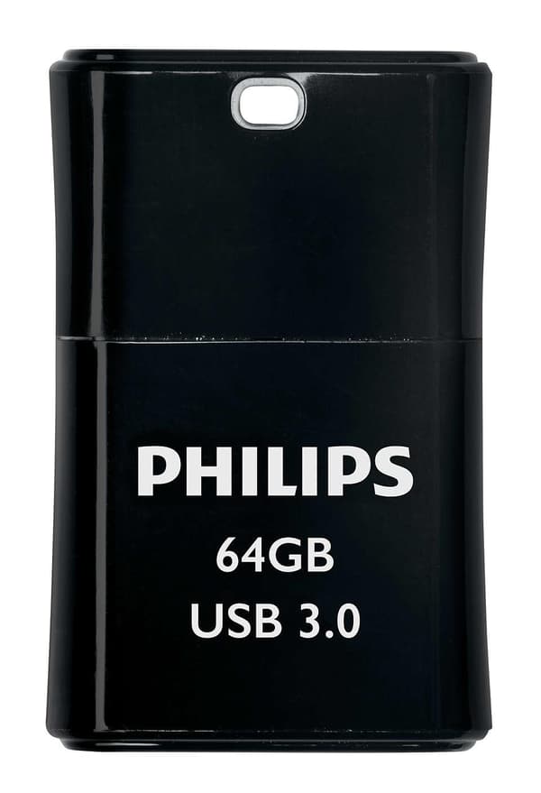 Philips FM64FD90B - USB 3.0 64GB - Pico - Svart