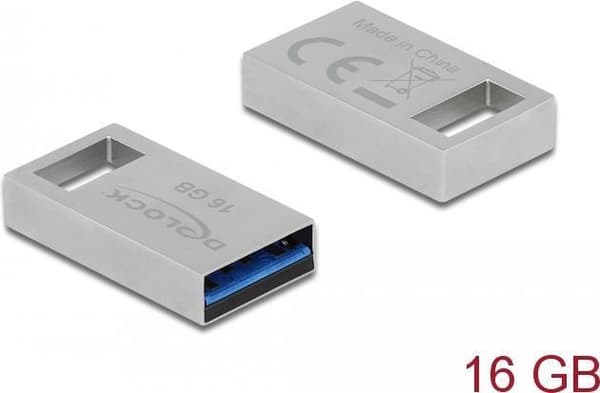 DeLOCK - USB-minne - 16 GB - USB 3.2 Gen 1 (54069) Silver