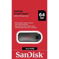 Miniatyrbild 5 av 7: SanDisk Cruzer Snap USB-minne 64 GB USB 2.0 Svart SDCZ62-064G-G35