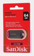 Miniatyrbild 7 av 7: SanDisk Cruzer Snap USB-minne 64 GB USB 2.0 Svart SDCZ62-064G-G35
