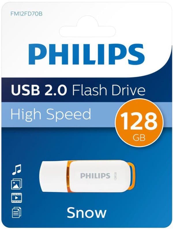 Philips USB-tikku 2.0 128GB - Lumi - Oranssi - FM12FD70B