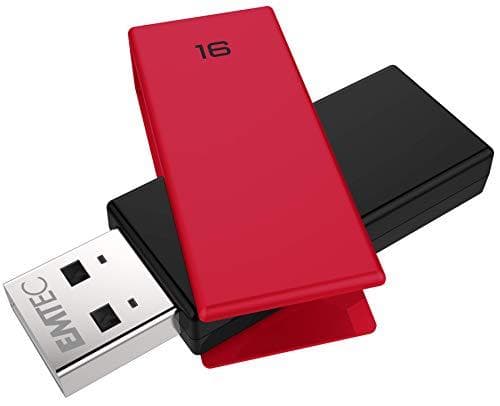 EMTEC C350 Brick 2.0 - USB-minne - 16 GB - USB2.0 - Röd (ECMMD16GC352)