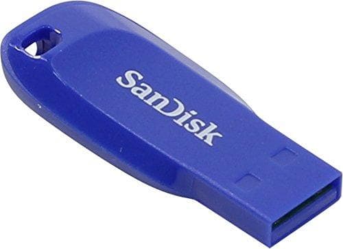 SanDisk Cruzer Blade - USB-muistitikku - 64 Gt - USB 2.0 - Electric Blue Sininen