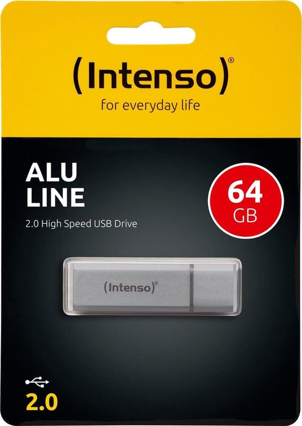 Intenso Alu Line USB-minne 64 GB USB 2.0 Silver 3521492