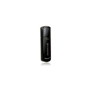 Transcend JetFlash 350 - USB-minne - 8GB - USB2.0 - Pure Black (TS8GJF350) Svart