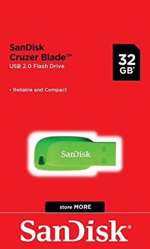 SanDisk Cruzer Blade - USB-minne - 32GB - USB 2.0 - Electric Green
