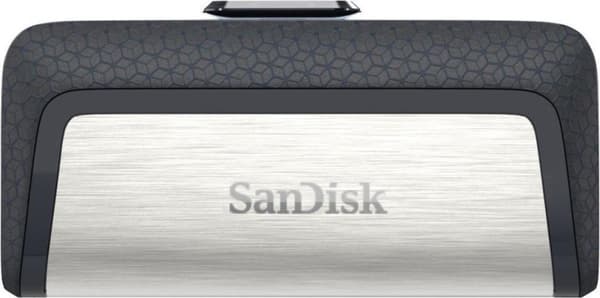 SanDisk Ultra® DualDrive USB stick smartphone/tablet Sølv 32 GB USB 3.2 Gen 1 (USB 3.0), USB-C Sort, Sølv
