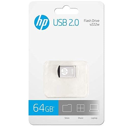 HP v222w USB 2.0 Flash Drive Micro Metal Design - 64GB