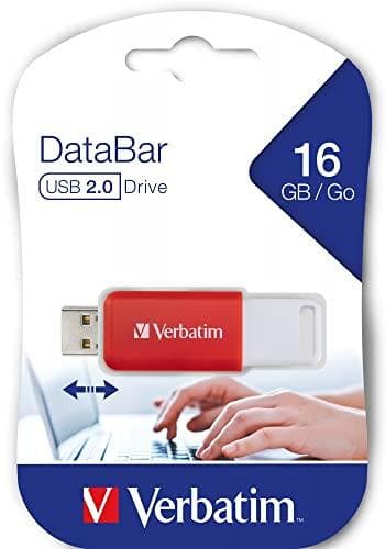 Verbatim DataBar - USB-minne - 16GB - USB 2.0 - Röd