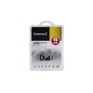 Intenso Basic Line - USB-muistitikku - 16 Gt - USB2.0 - musta, hopea (3503470) musta, Hopea