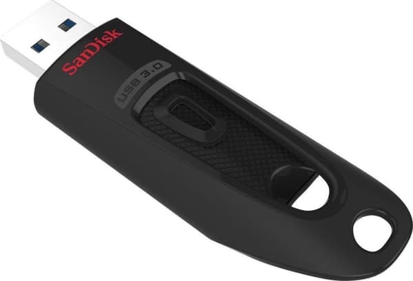 SanDisk USB Ultra 32 Gt USB-muistitikku - punainen - 130 Mt/s luku - USB 3.0 musta