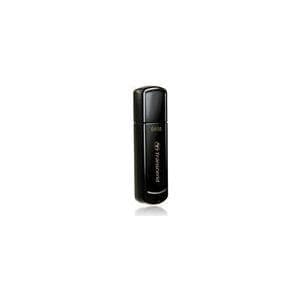 Transcend JetFlash 350 - USB-minne - 64GB - USB2.0 - Pure Black (TS64GJF350)