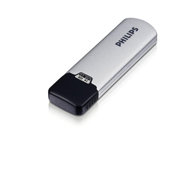 Philips Silver Edition - USB-tikku - 16 Gt musta, Hopea