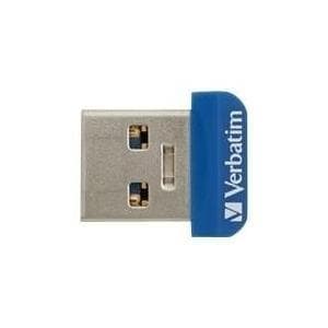 Verbatim Store n Stay NANO - USB-flashdrev - 32GB - USB3.0 - Blå (98710) Blå