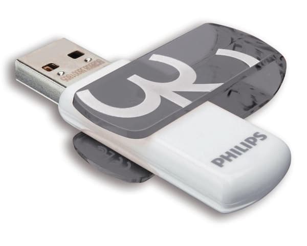 Philips VIVID USB-stick 32 GB USB 2.0 Grå FM32FD05B/00 Orange, Hvid